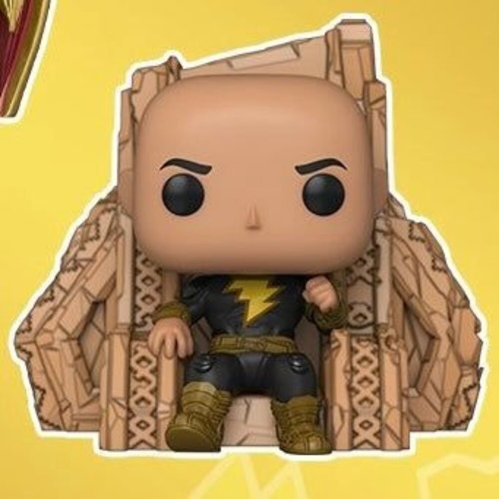 Funko POP! DC Movies Black Adam on Throne Deluxe Figure #1239!